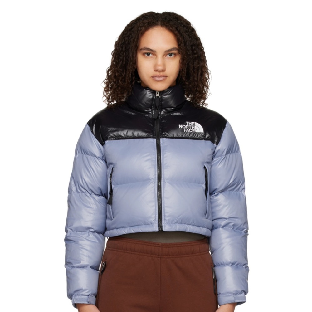The North Face Nuptse Short Jacket Folk Blue Size Small
